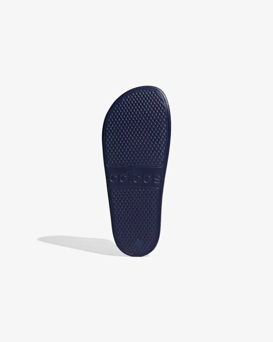 Adidas Adilette Aqua Slides In Dark Blue And Cloud White