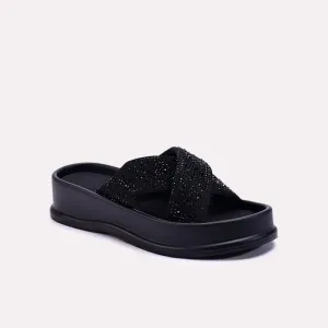 Angela Black Casual Slides 0412715