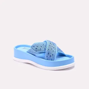 Angela Blue Casual Slides 0412715