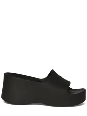 Balenciaga   60mm Chunky wedge rubber sandals 