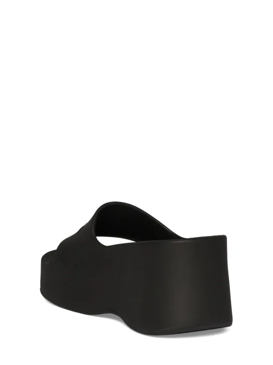 Balenciaga   60mm Chunky wedge rubber sandals 