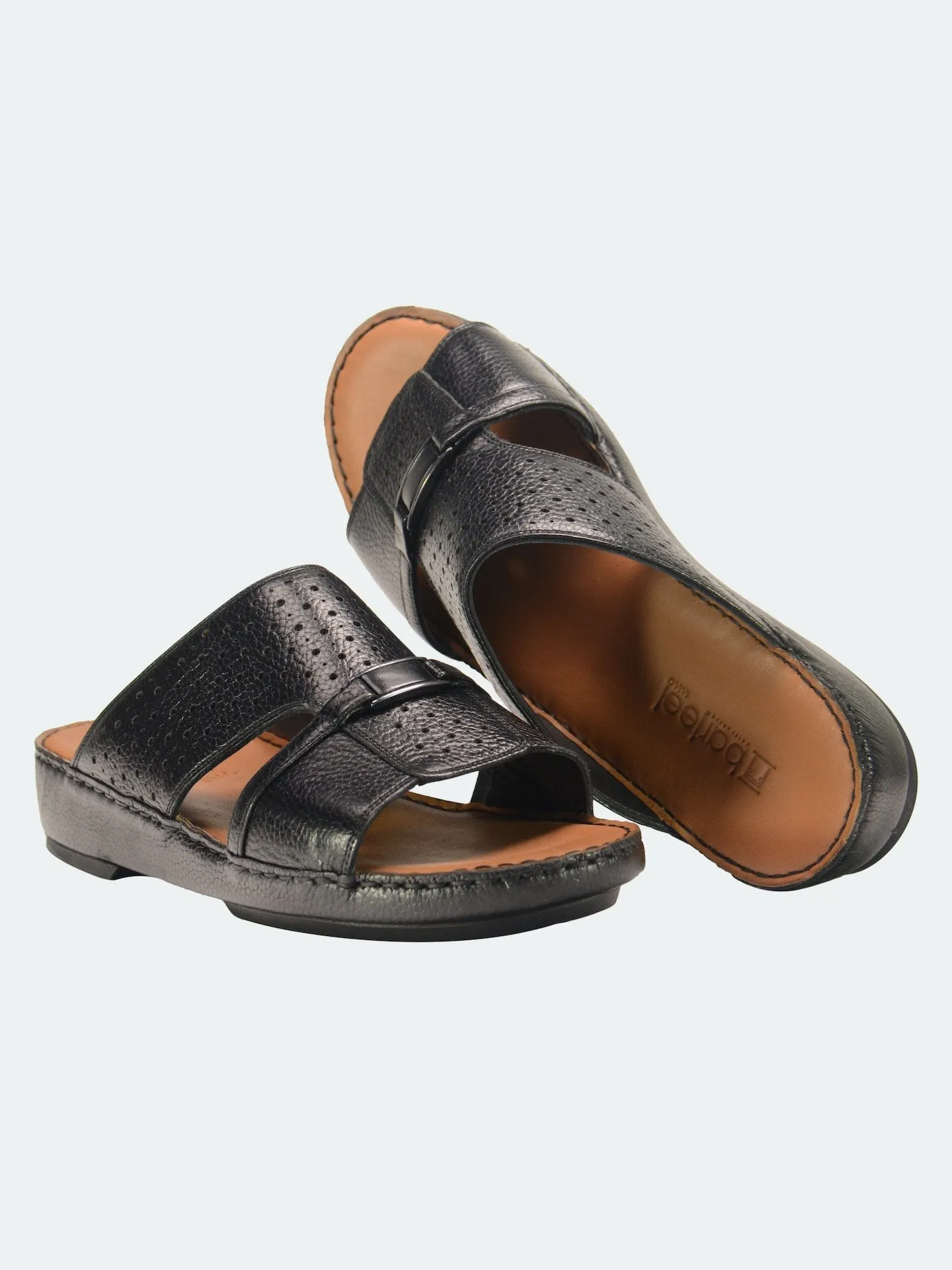 Barjeel Uno Perforated Detail Arabic Sandals