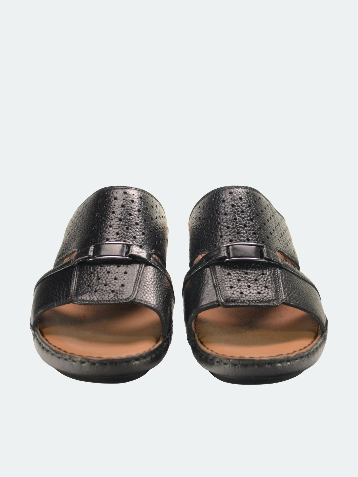 Barjeel Uno Perforated Detail Arabic Sandals