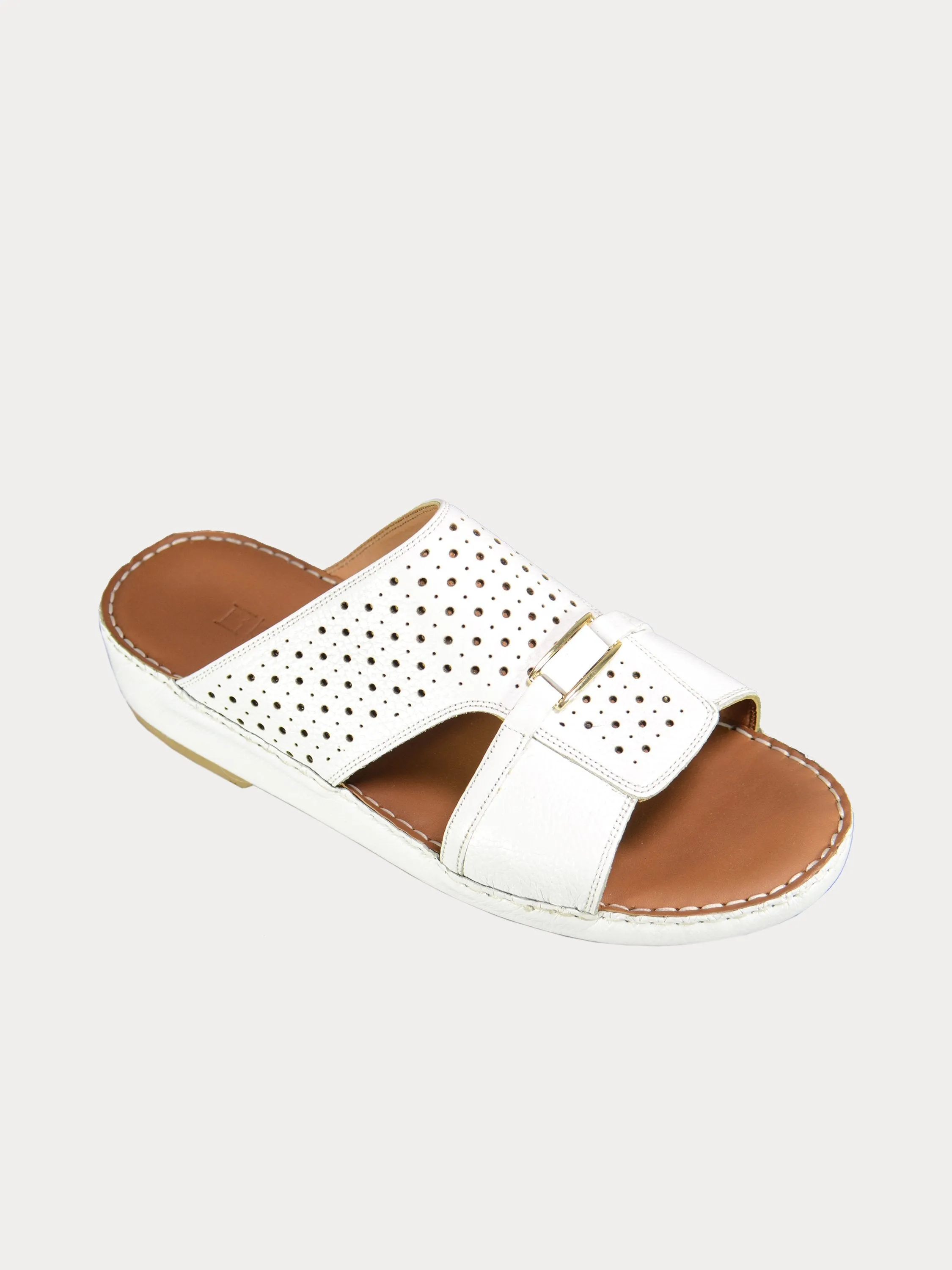 Barjeel Uno Perforated Detail Arabic Sandals