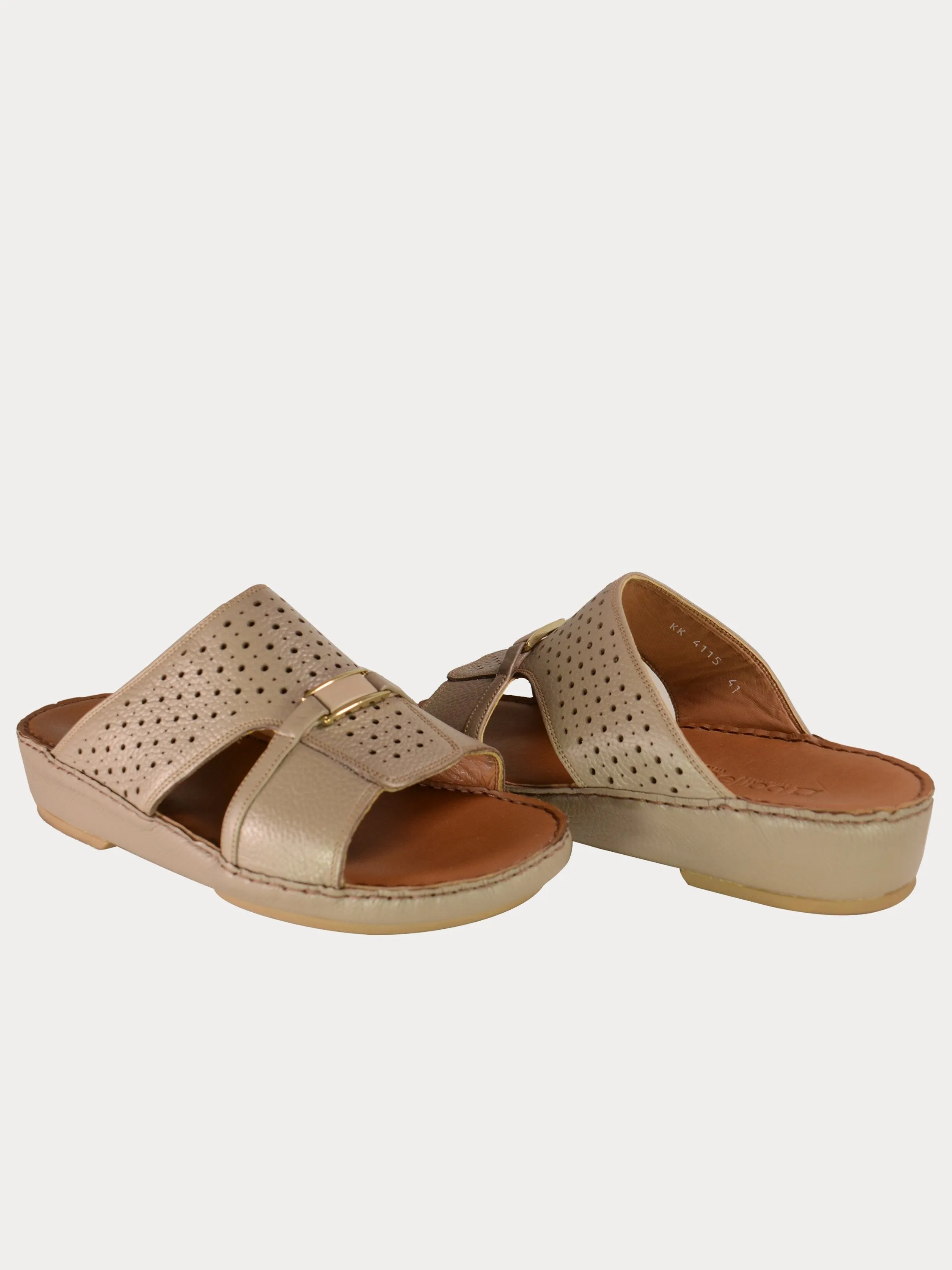 Barjeel Uno Perforated Detail Arabic Sandals