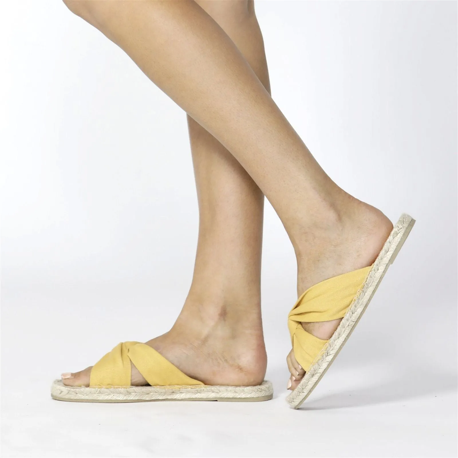 Betty Basics Coastal Espadrille Slide in Mango