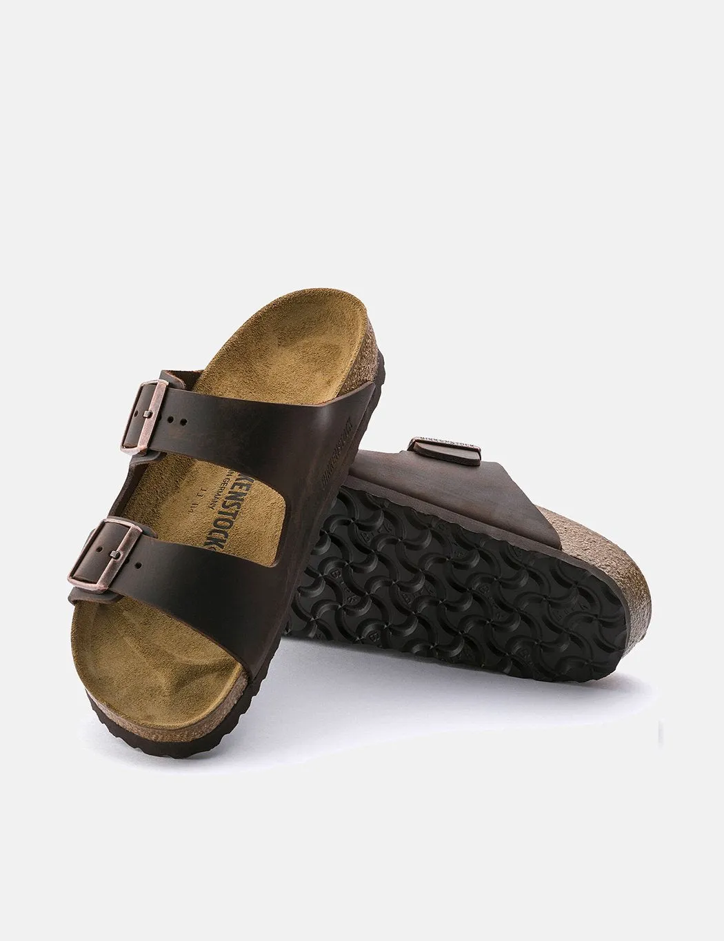 Birkenstock Arizona Oiled Leather Sandals (Regular) - Habana