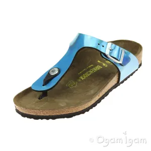 Birkenstock Gizeh Kids Girls Mirror Blue Sandal