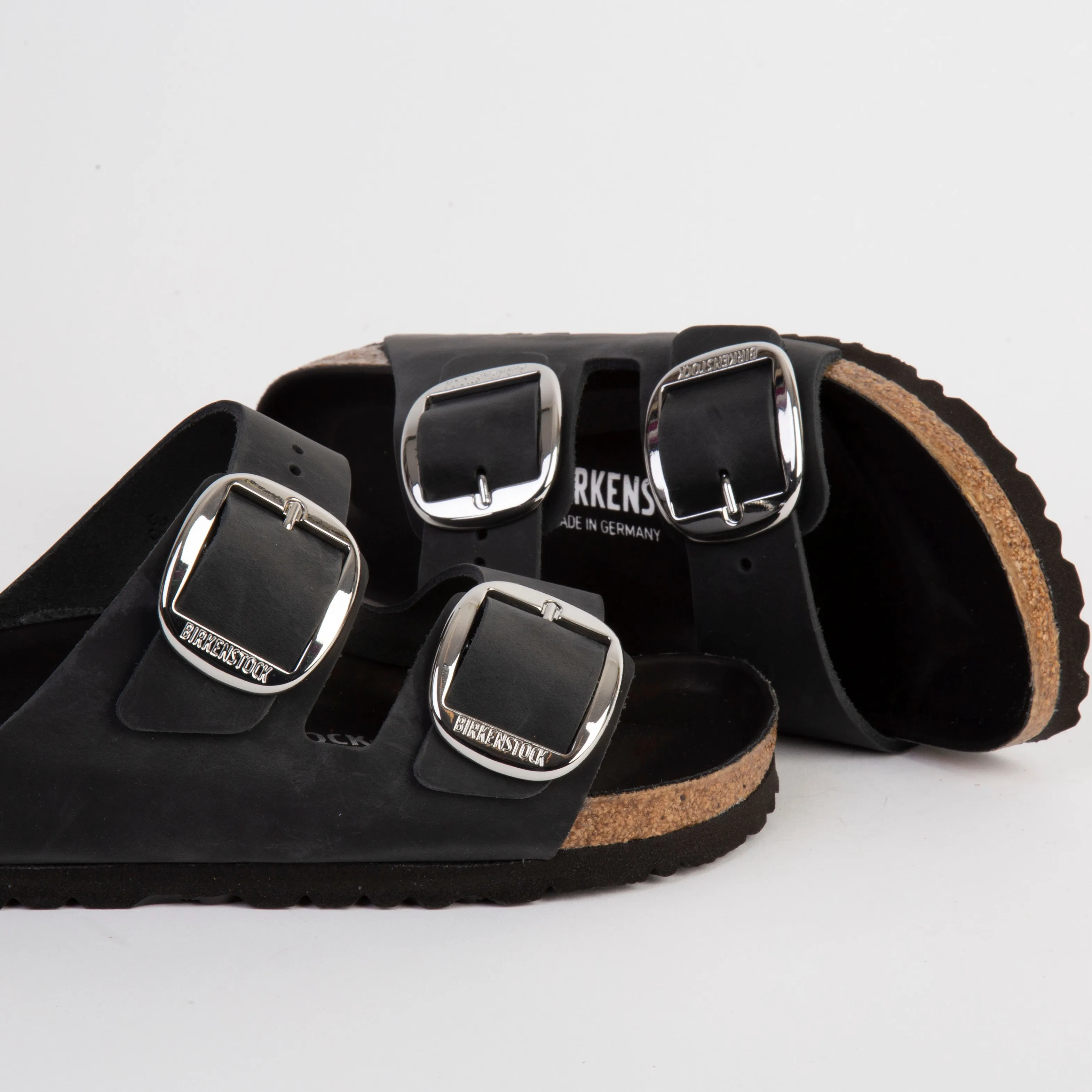 BIRKENSTOCK SANDALS - ARIZONA BIG BUCKLE NARROW FIT - BLACK