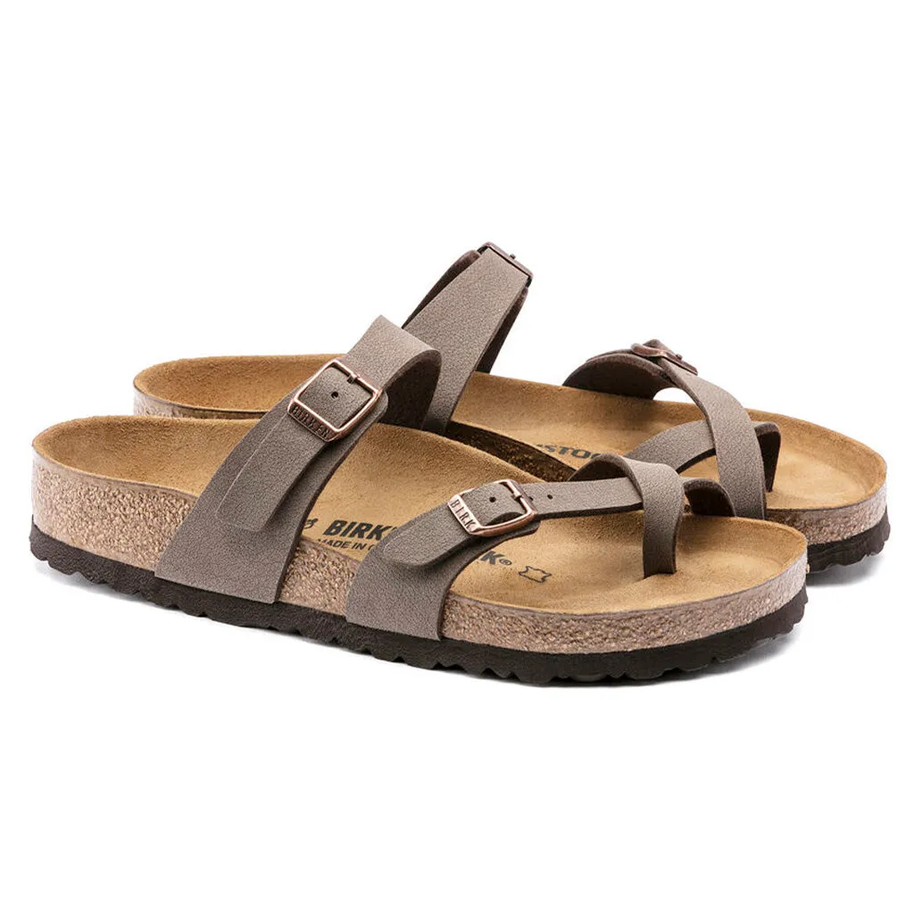 Birkenstock Womens Mayari Birkibuc Sandals - Mocha