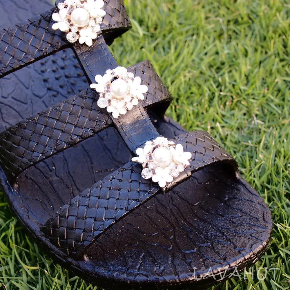 Black Jaya Pearl Jandals® - Pali Hawaii