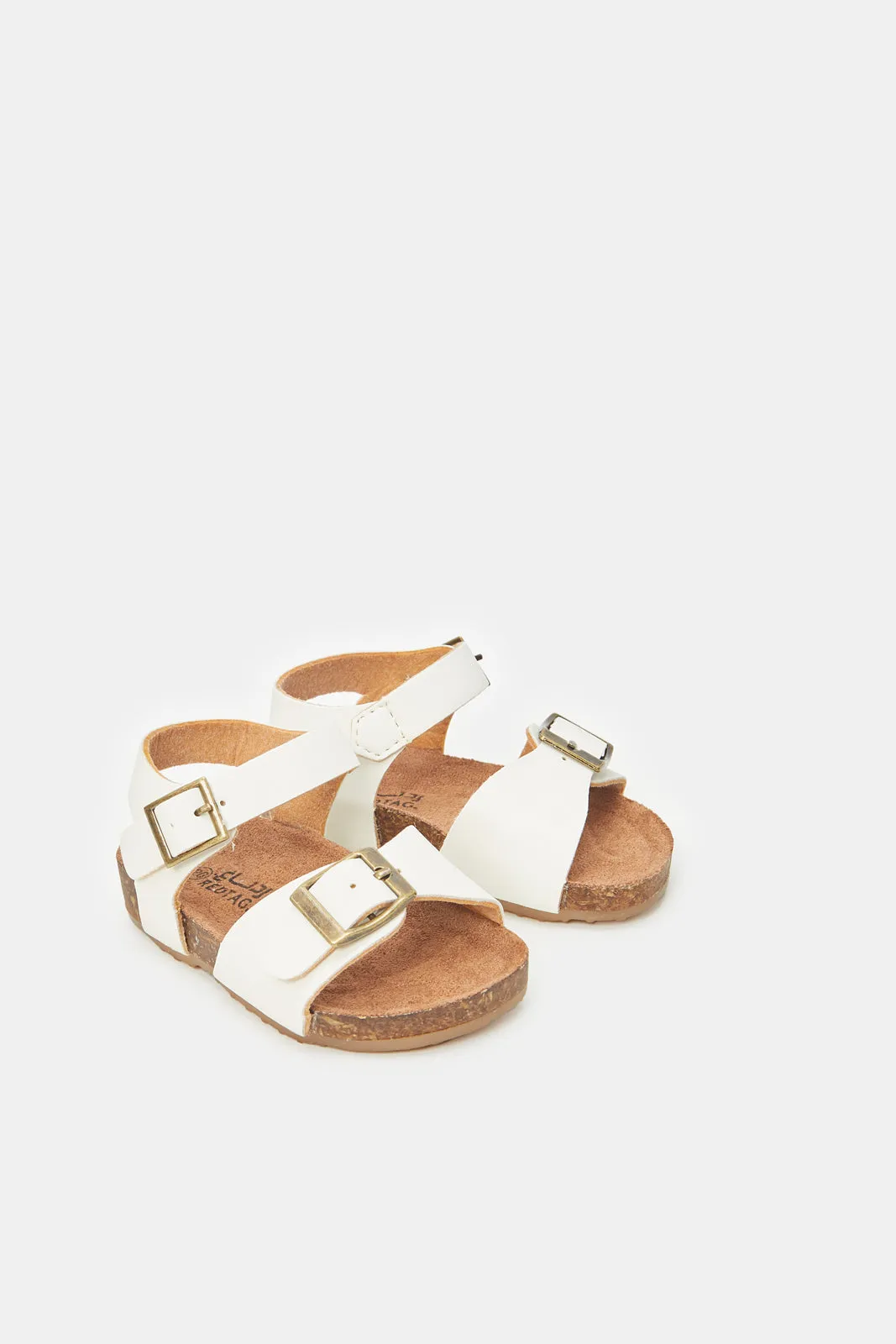 Boys Cream Cork Sandal