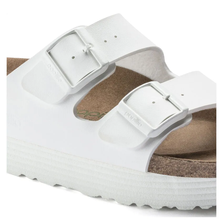 Brikenstock Papillio Women's Arizona Grooved Sandal - White 1018581