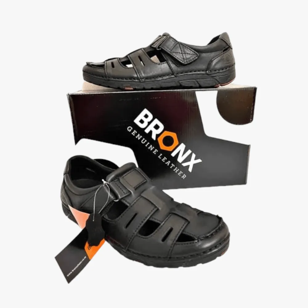 Bronx Mens Trek Sandal Black