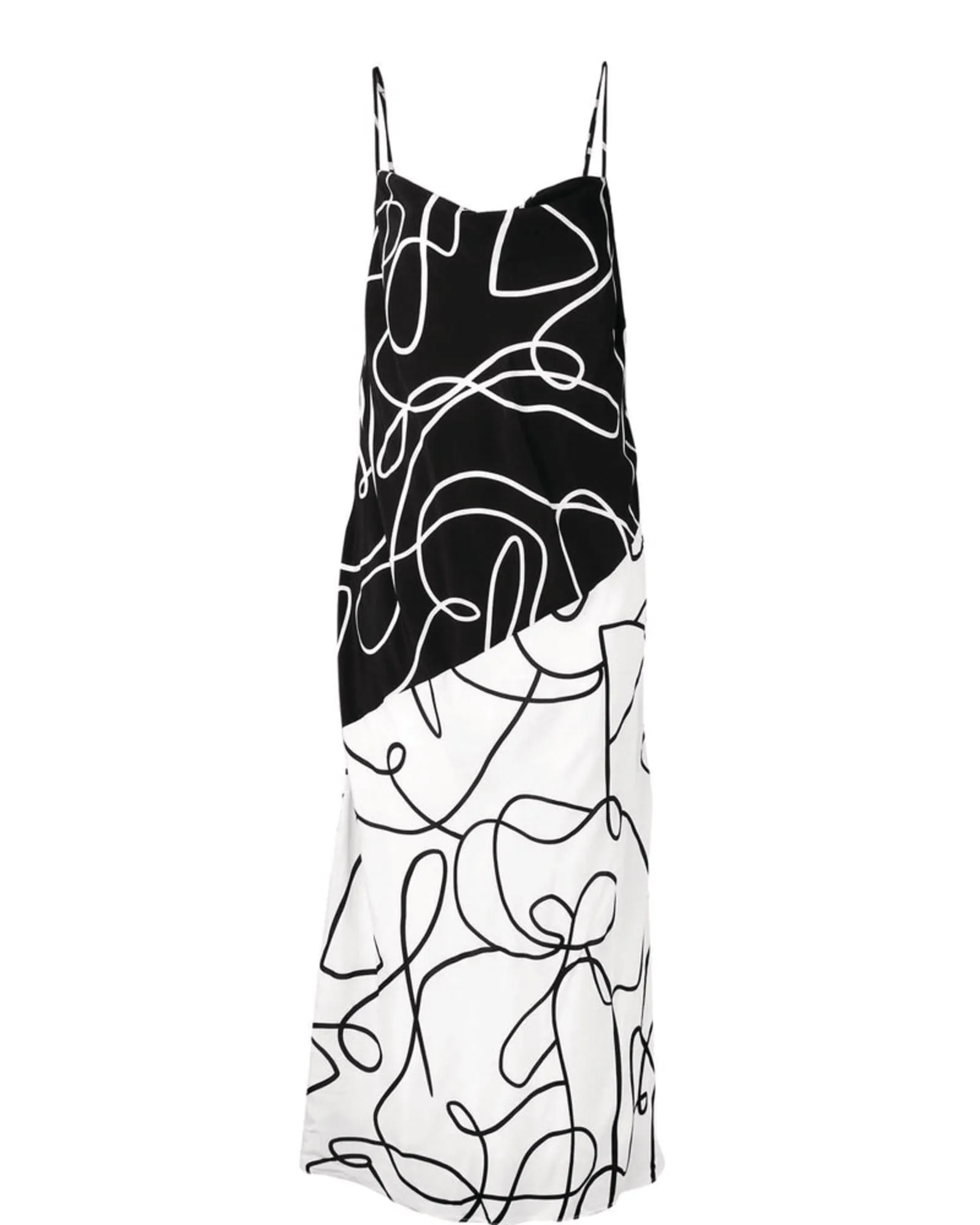 Carey Maxi Dress | White / Black