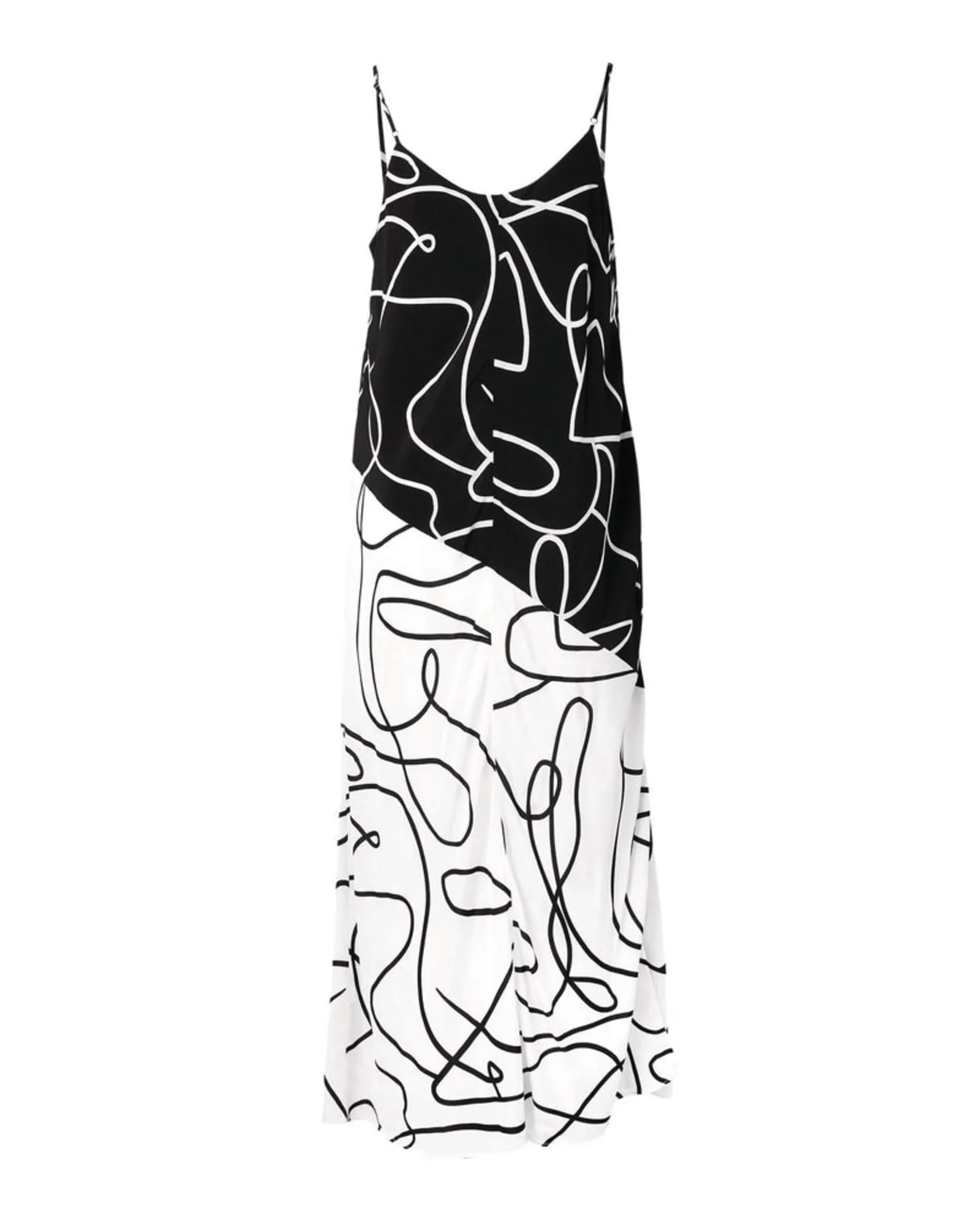 Carey Maxi Dress | White / Black