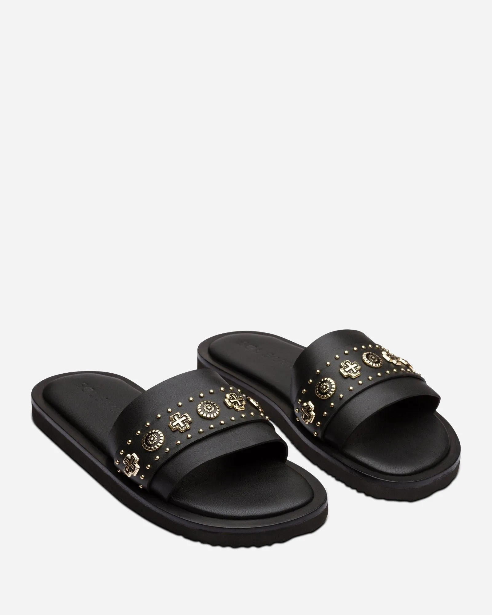 Cleo Slide Black/Gold