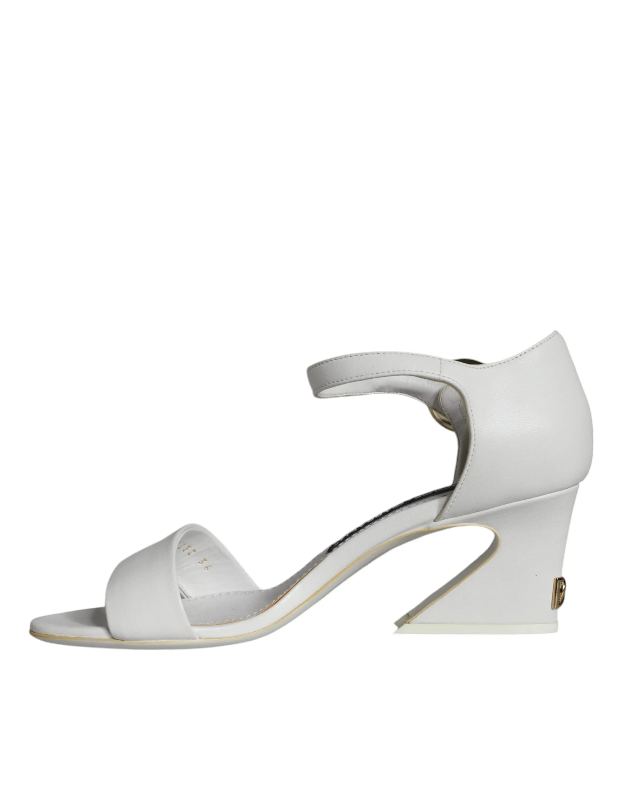 Dolce & Gabbana Keira Sandals In White Leather