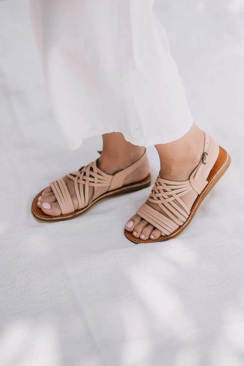 Egipcias Sandals - Natural Leather