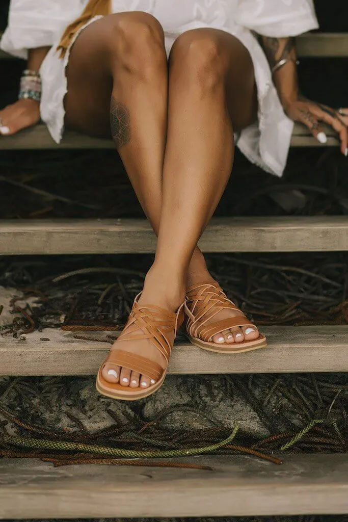 Egipcias Sandals - Tan Leather