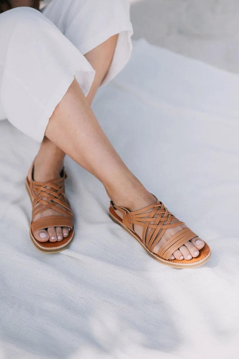 Egipcias Sandals - Tan Leather