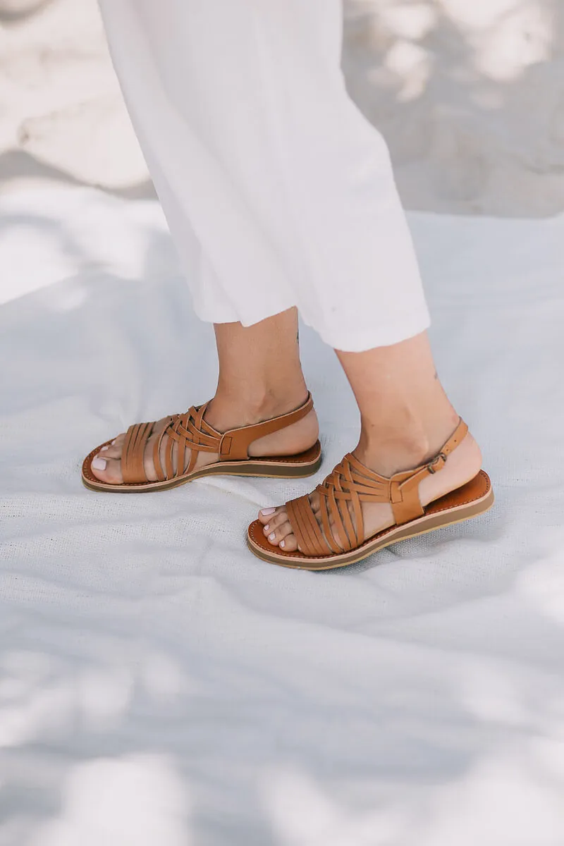 Egipcias Sandals - Tan Leather