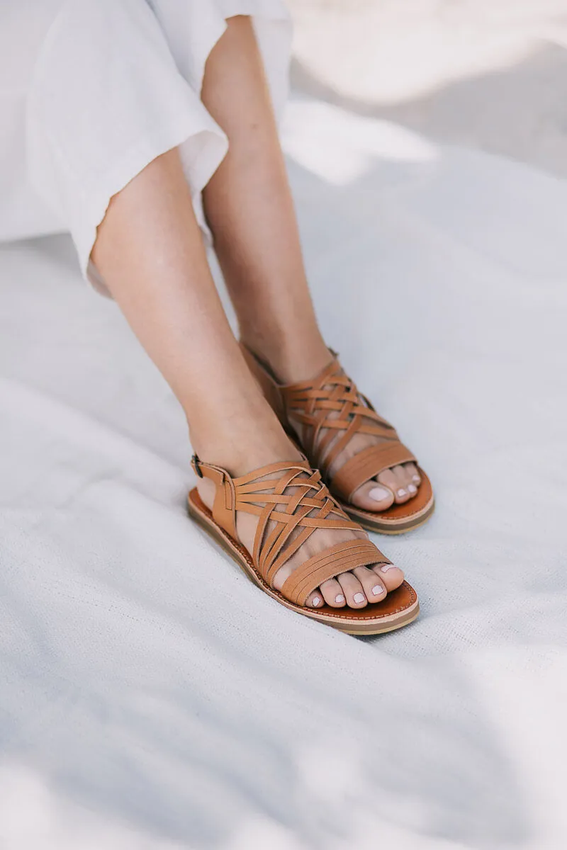 Egipcias Sandals - Tan Leather