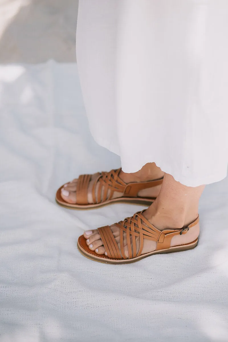 Egipcias Sandals - Tan Leather