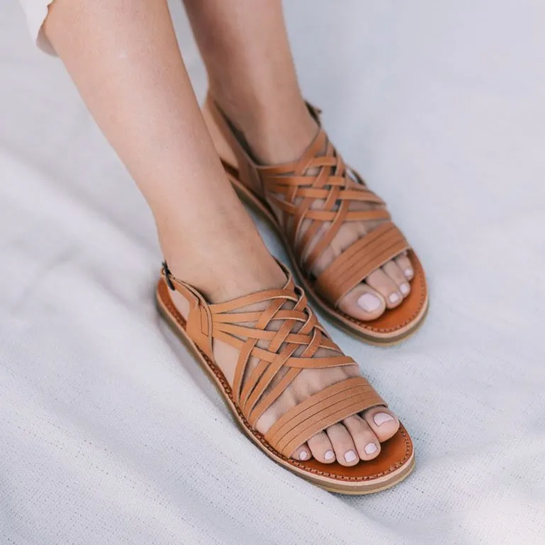 Egipcias Sandals - Tan Leather