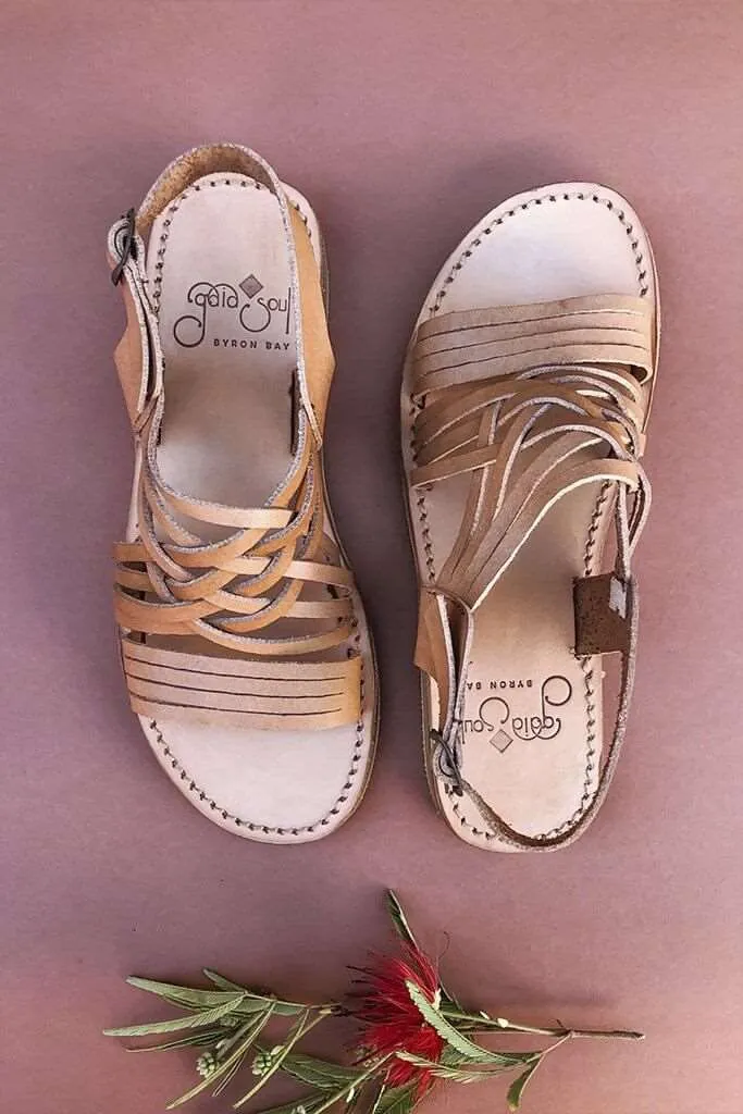 Egipcias Sandals - Tan Leather