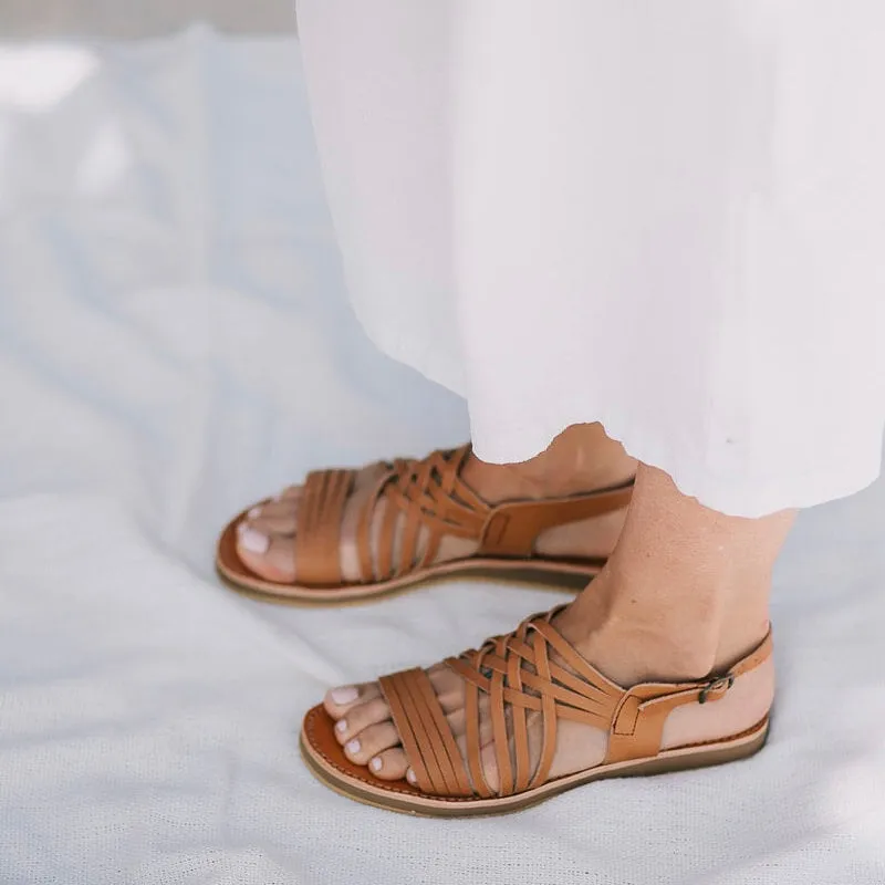 Egipcias Sandals - Tan Leather