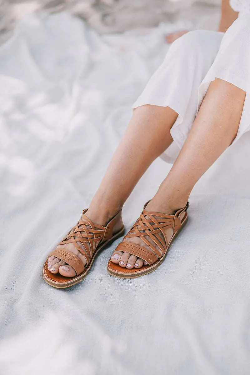 Egipcias Sandals - Tan Leather