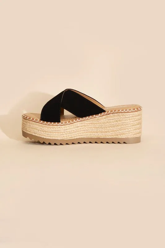 HEIGHT Raffia Platform Slides