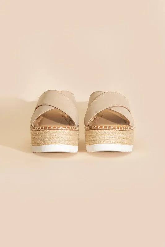 Height Raffia Platform slides