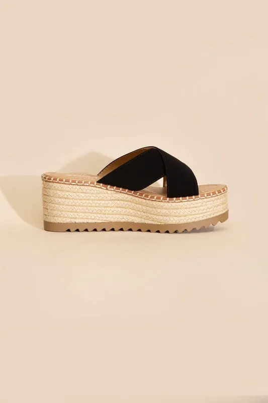 HEIGHT Raffia Platform Slides