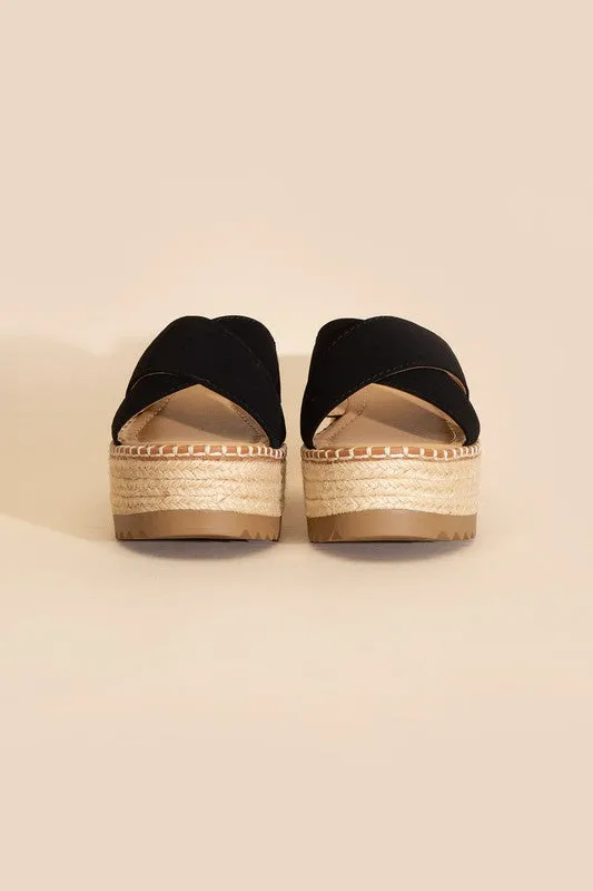 HEIGHT Raffia Platform Slides