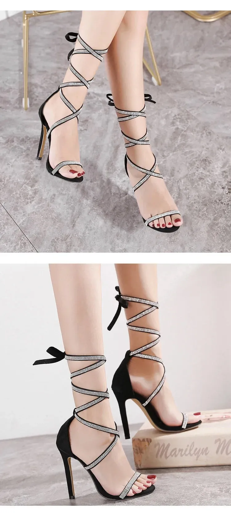 High Heels Gladiator Sandals^