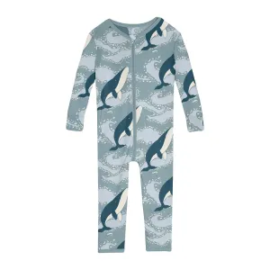 Kickee - Zipper Convertible Sleeper - Splashing Whales