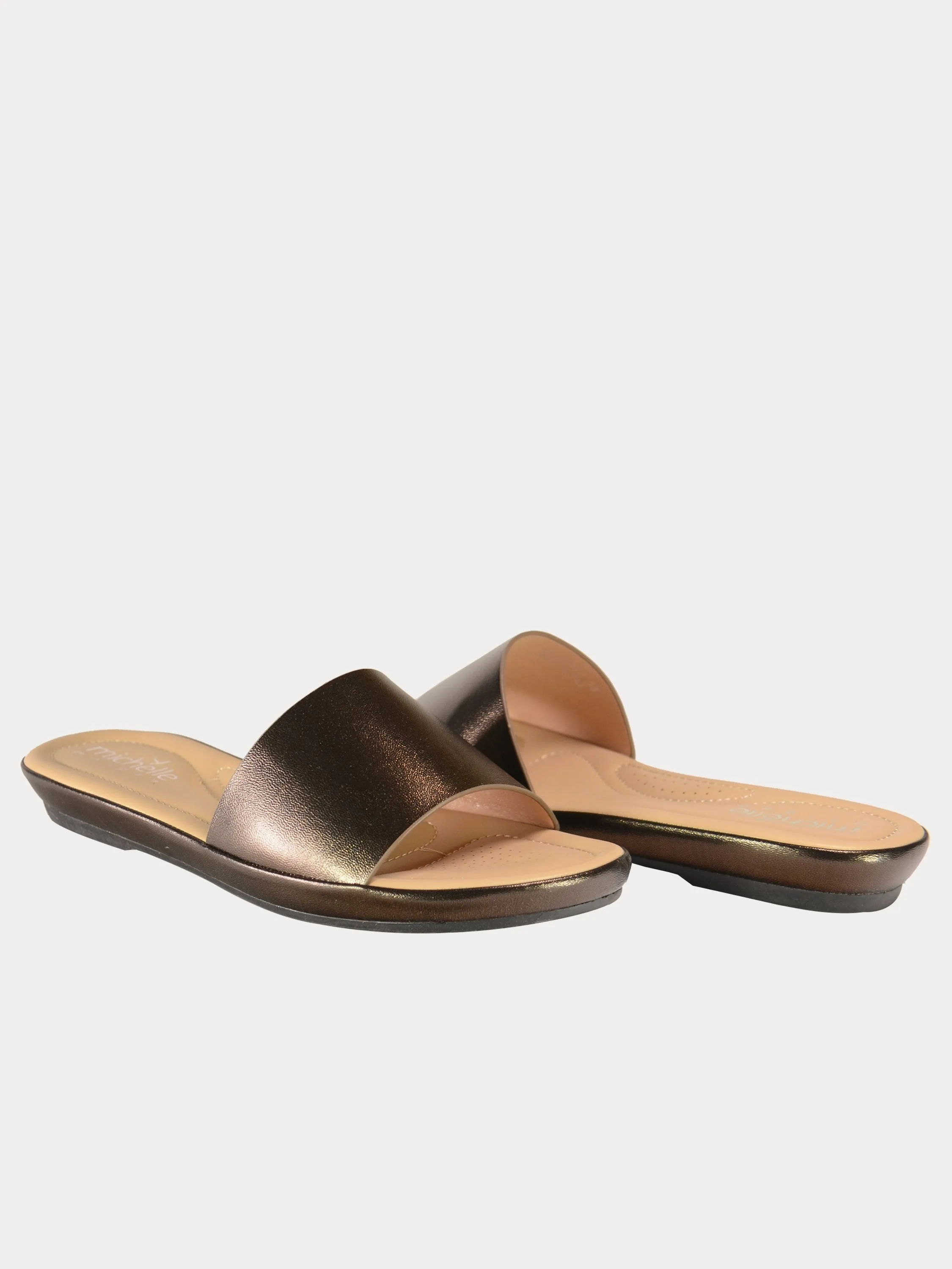 Michelle Morgan 91467 Slip On Flat Sandals