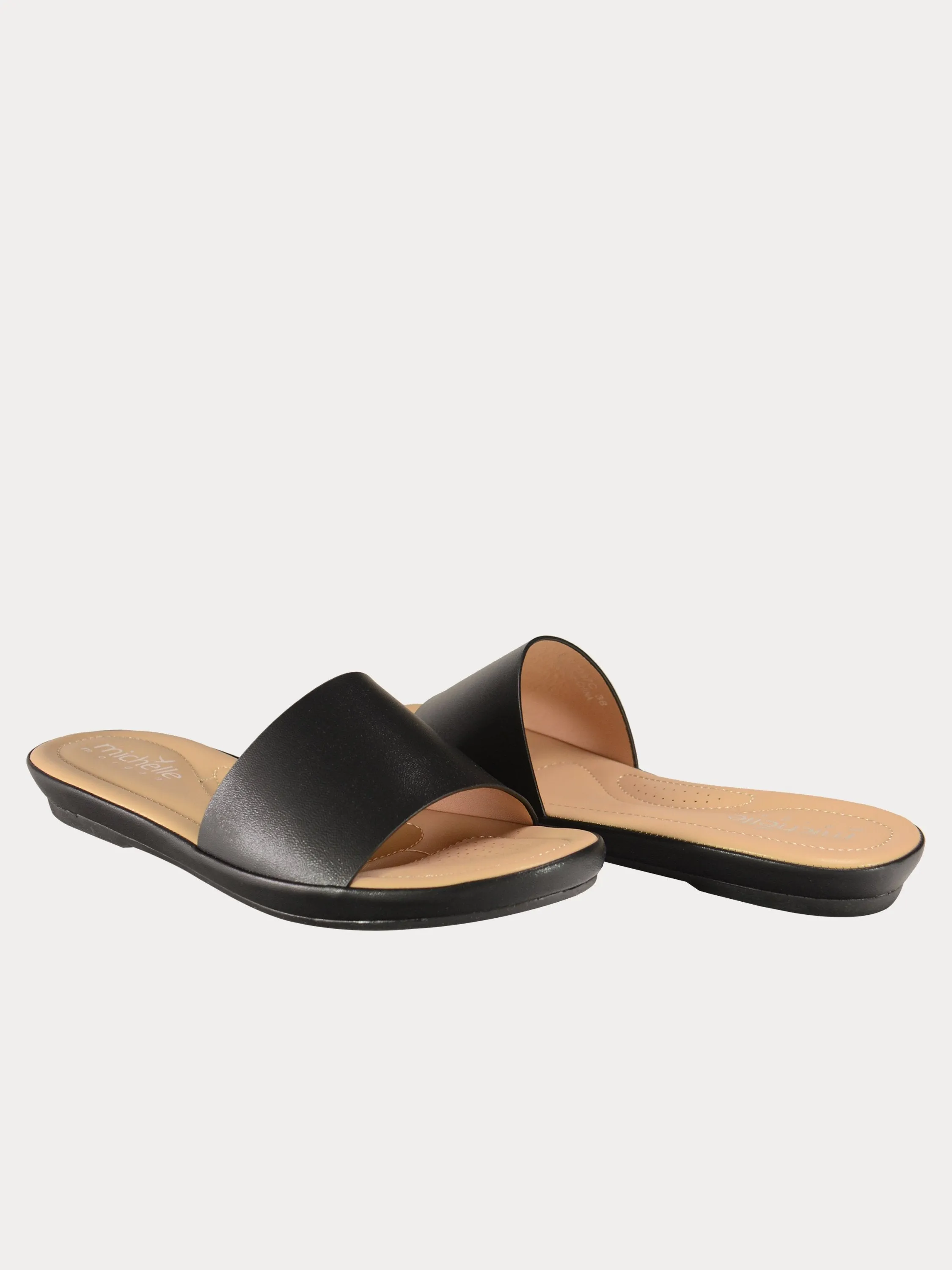 Michelle Morgan 91467 Slip On Flat Sandals