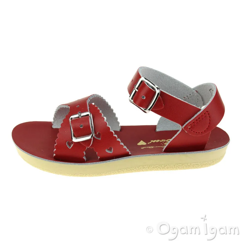 Salt-Water Sweetheart Girls Red Waterfriendly Sandal