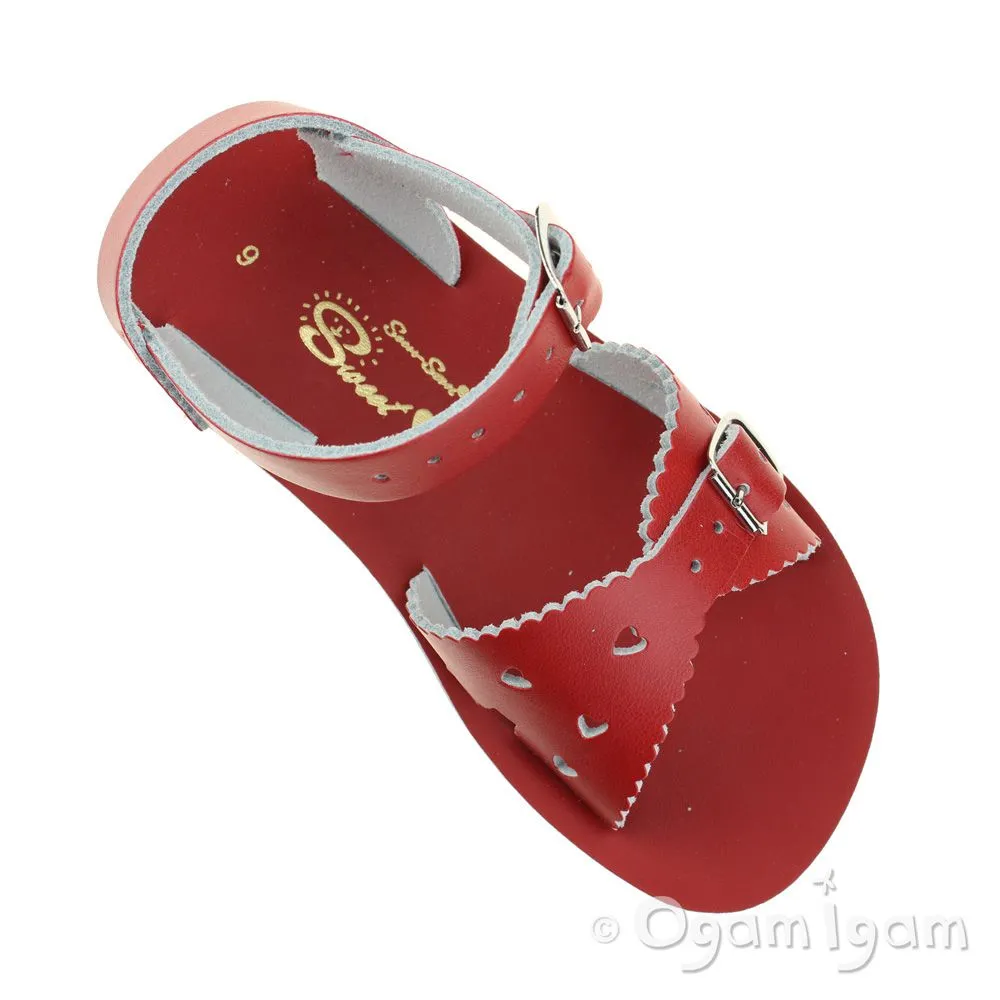 Salt-Water Sweetheart Girls Red Waterfriendly Sandal