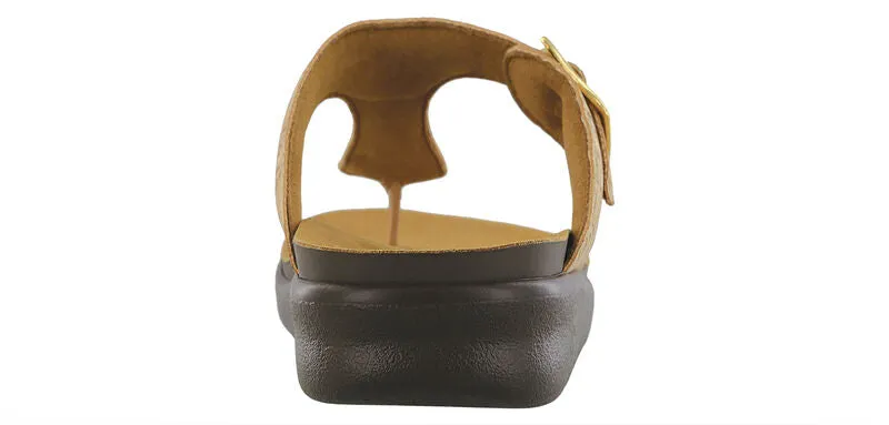 SAS Women's Sanibel T-Strap Slide Sandal GOLDEN CORK