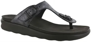 SAS Women's Sanibel T-Strap Slide Sandal SMOKE