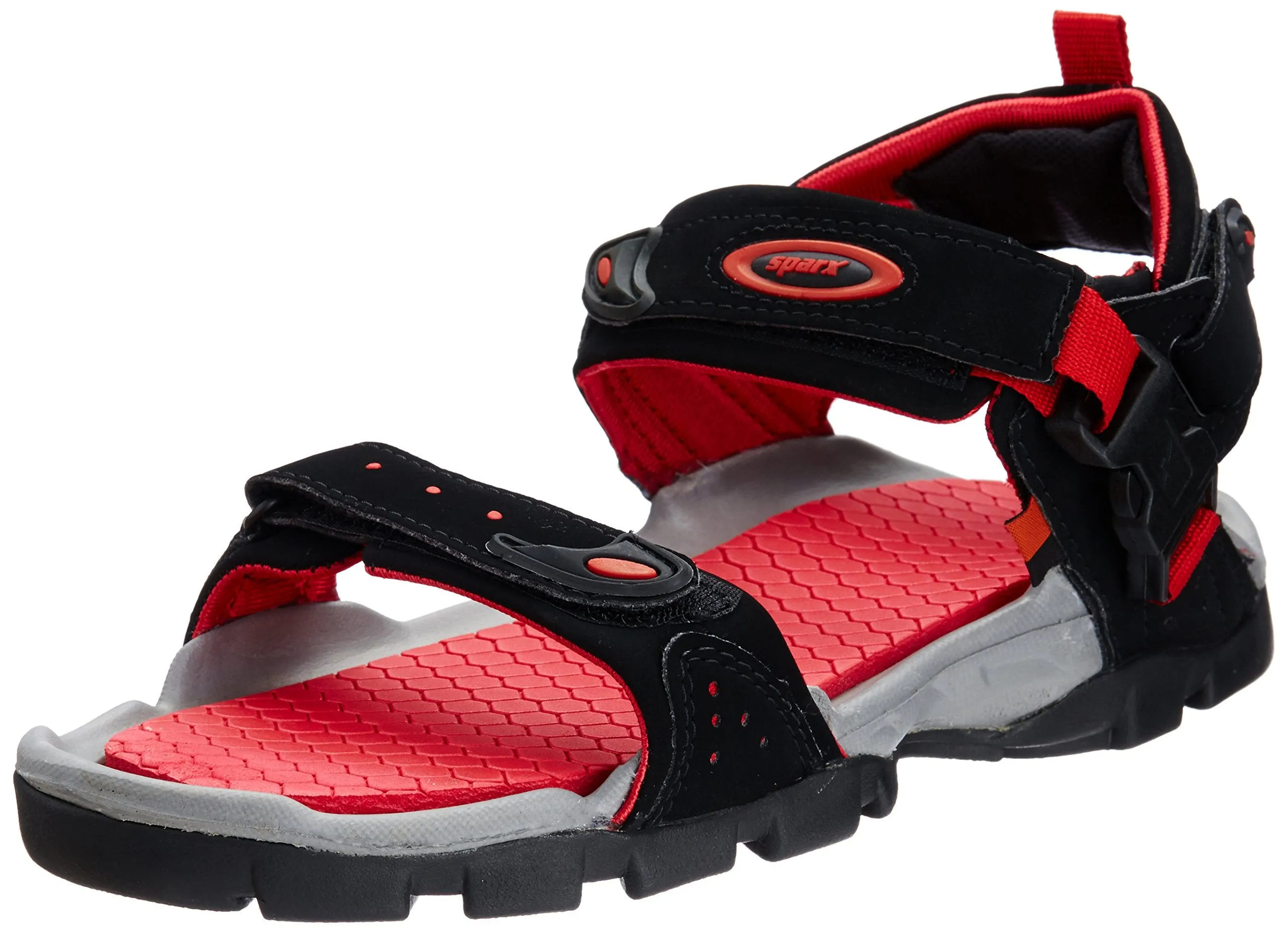 Sparx mens SS 502 | Latest, Daily Use, Stylish Floaters | Red Sport Sandal - 7 UK (SS 502)