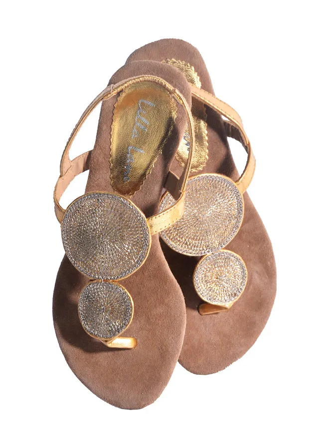 Sumba Double Medallion Mini Wedge