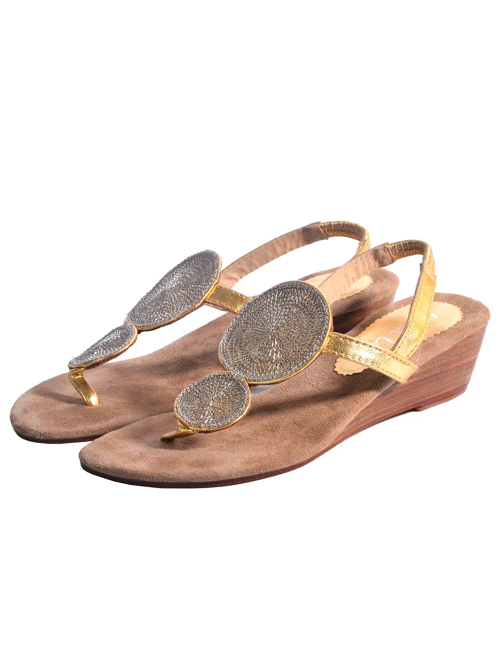 Sumba Double Medallion Mini Wedge