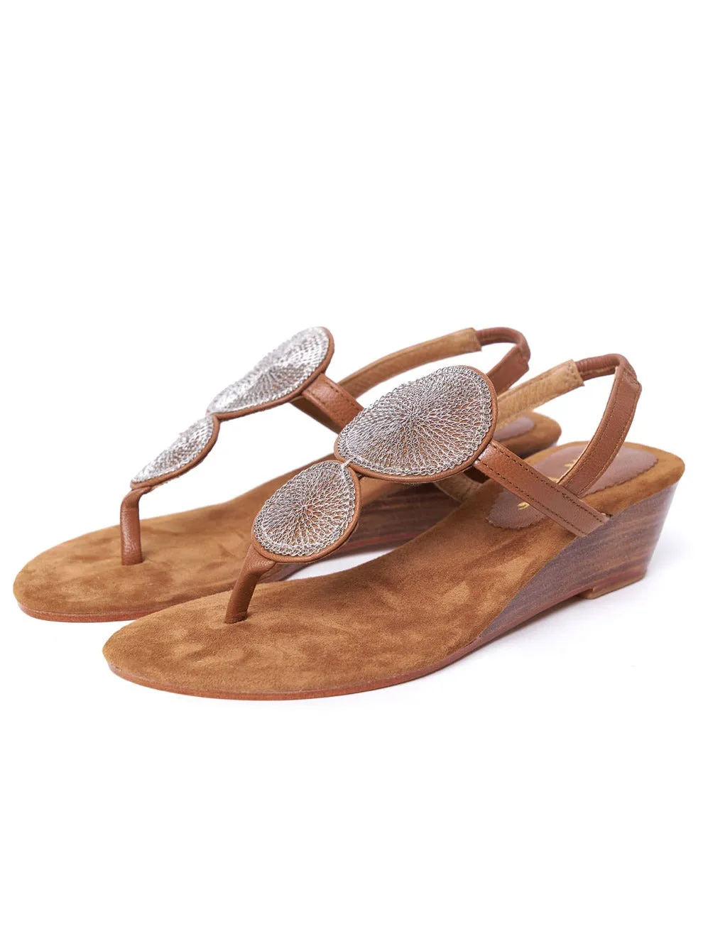 Sumba Double Medallion Mini Wedge