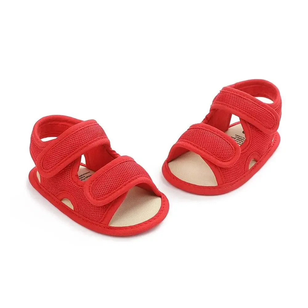 Summer Baby Boys Soild Breathable Anti-Slip Sandals Toddler Soft Soled Shoes - BBSD50734