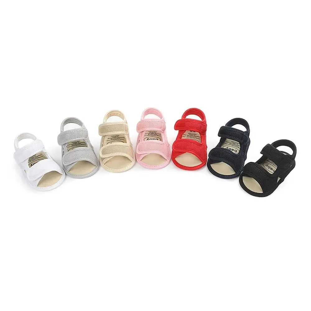 Summer Baby Boys Soild Breathable Anti-Slip Sandals Toddler Soft Soled Shoes - BBSD50734